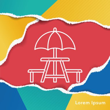 Kamp tablo satırı simgesi