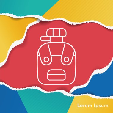 Sırt çantası satır simgesi