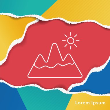 dağ satırı simgesi