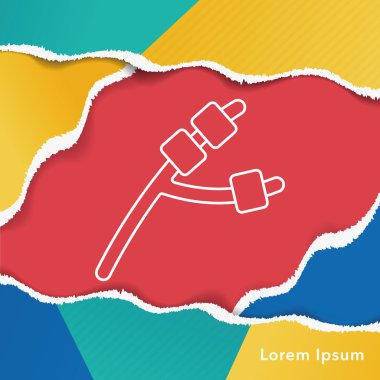 Kızartma marshmallow satırı simgesi