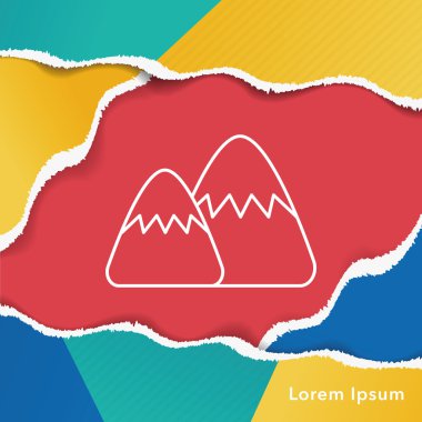 dağ satırı simgesi
