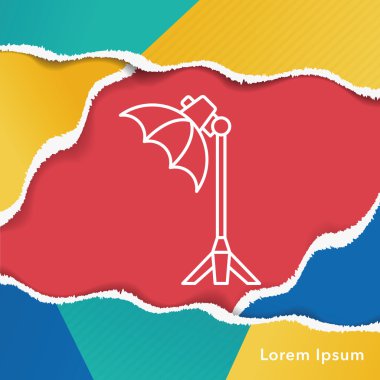 kamera ışık stand satırı simgesi