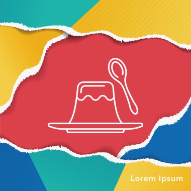 puding jöle satırı simgesi