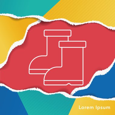 Yağmur botları satırı simgesi