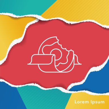 çörek satırı simgesi