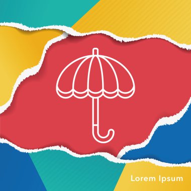 şemsiye satırı simgesi