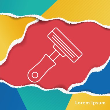 Traş makineleri satırı simgesi
