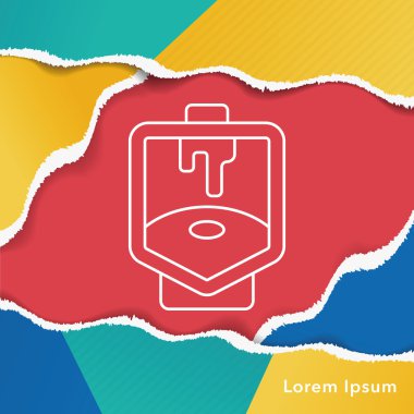 Tuvalet oturağı çizgisi simgesi