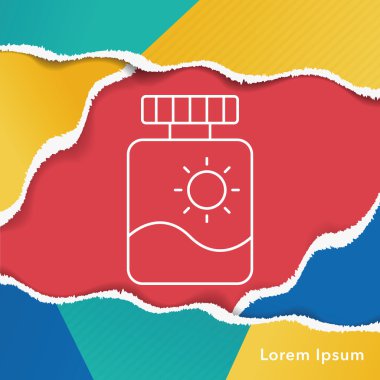 Güneş kremi simgesi
