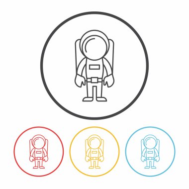 Uzay astronot satırı simgesi