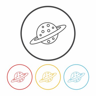 Uzay gezegen satırı simgesi