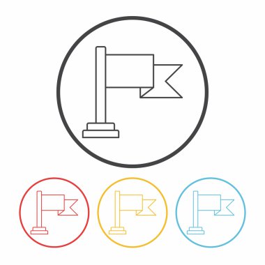 medya bayrak satırı simgesi