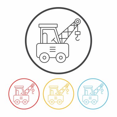 Lojistik kamyonu satırı simgesi