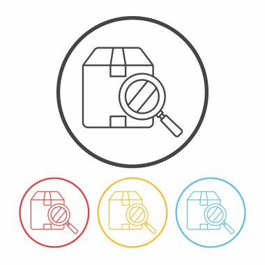 Lojistik nakliye satırı simgesi