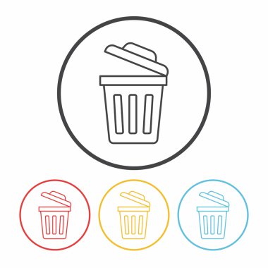 çöp kutusu satırı simgesi