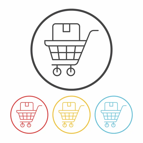 Icono de compras en línea — Vector de stock