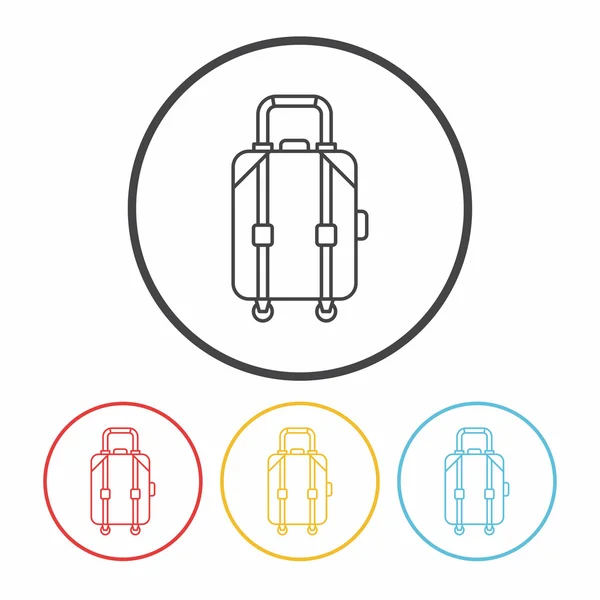 Suitcase line icon — Stock Vector