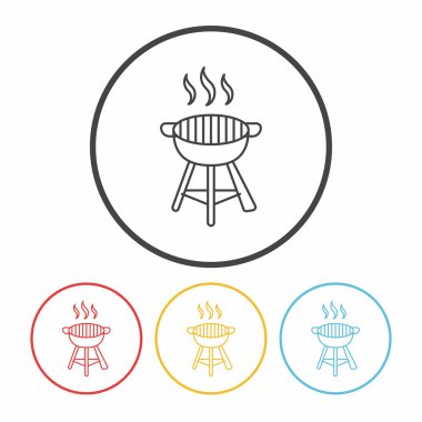 Barbekü fırın satırı simgesi