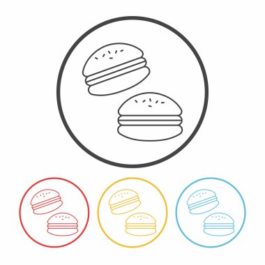 acıbadem kurabiyesi simge vektör çizim