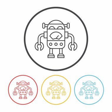 Robot çizgisi simgesi
