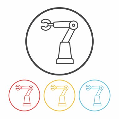 Robot çizgisi simgesi