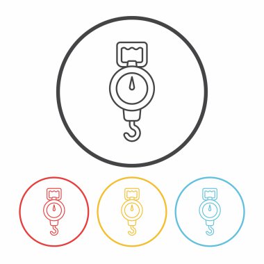 Tartı makine simgesi