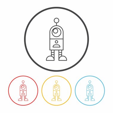 Robot çizgisi simgesi