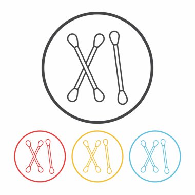 Pamuk temizleme bezi satırı simgesi