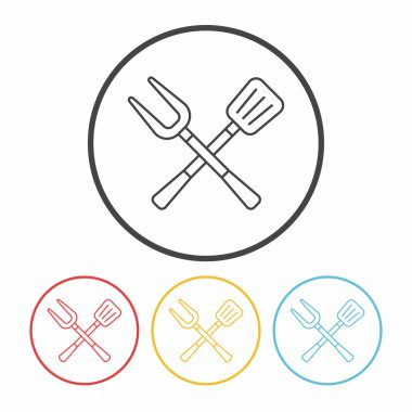 Spatula çizgi simgesi
