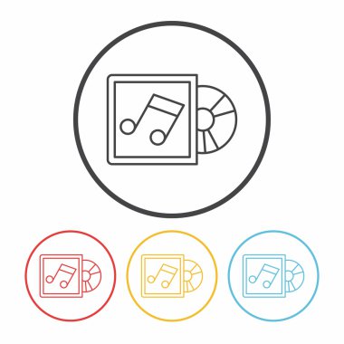 CD sayfası satırı simgesi