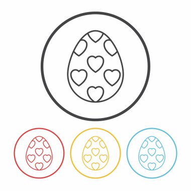 Paskalya yumurta çizgisi simgesi