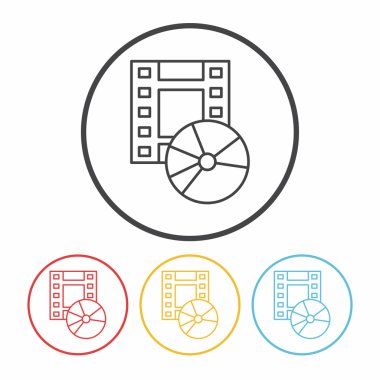 TV video satırı simgesi