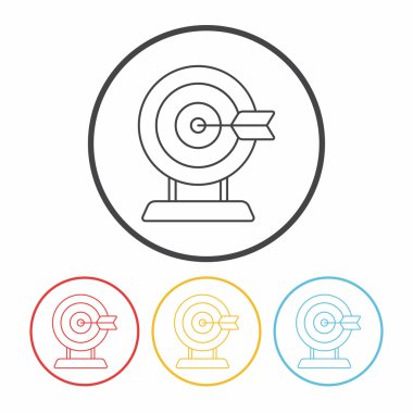 Okçuluk hedef satırı simgesi