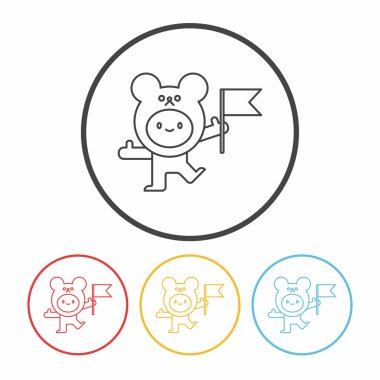 ayı kostümü satırı simgesi