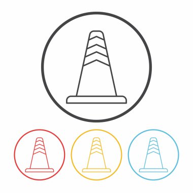 Yollara barikat satırı simgesi