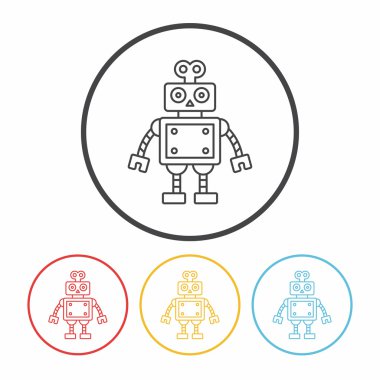 Robot çizgisi simgesi
