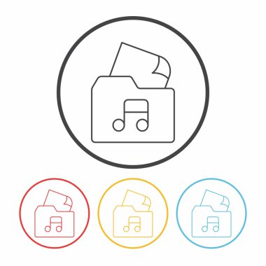 Müzik dosya satırı simgesi