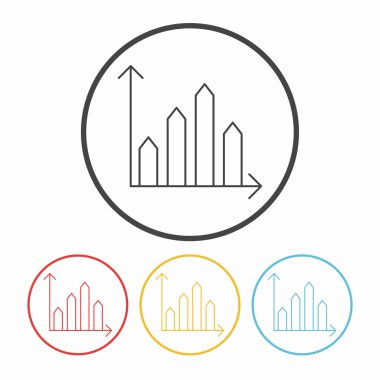 Bilgi grafik hat simge vektör çizim vektör çizim