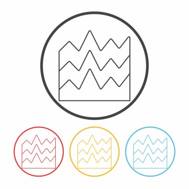 Bilgi grafik hat simge vektör çizim vektör çizim