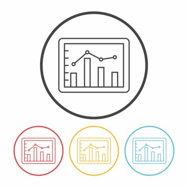 Bilgi grafik hat simge vektör çizim vektör çizim