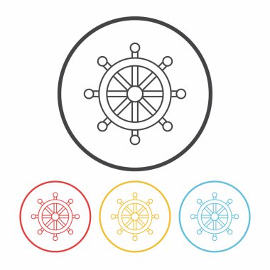 Dümen satır simge vektör çizim vektör çizim