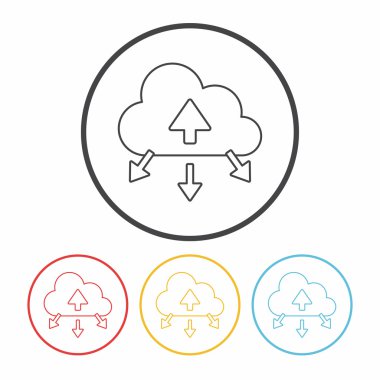 transfer satırı simge vektör çizim
