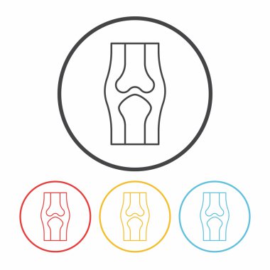 Kemik çizgisi ikonu vektör illüstrasyonu