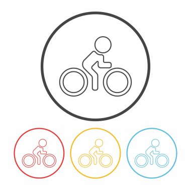 satır simge vektör çizim Bisiklete binme Bisiklet