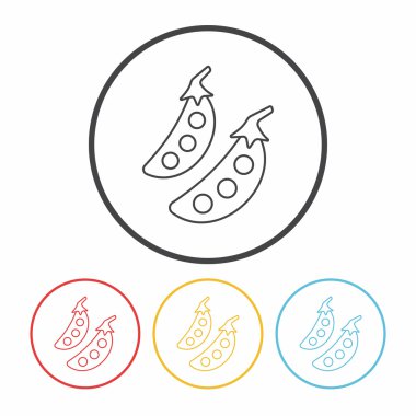 sebze satır simge vektör çizim