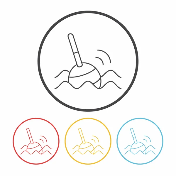 Fishing bait line icon — Stock Vector