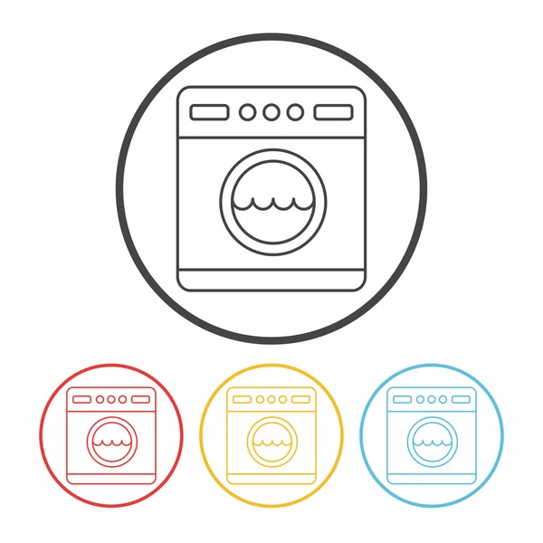 Symbolbild Waschmaschine — Stockvektor