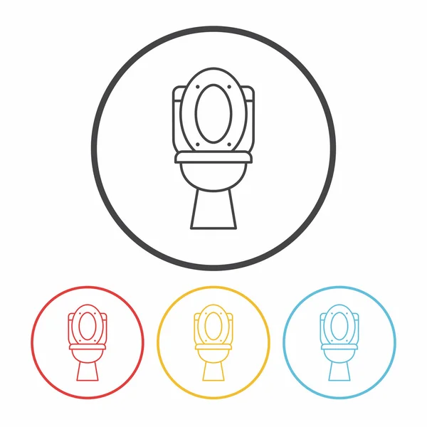 Toilet seat line icon — Stock Vector