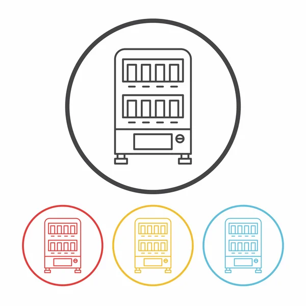 Vending machine line icon — Stock Vector