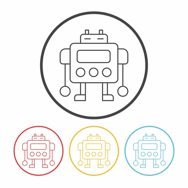 Robot line icon vector illustration — Stock Vector